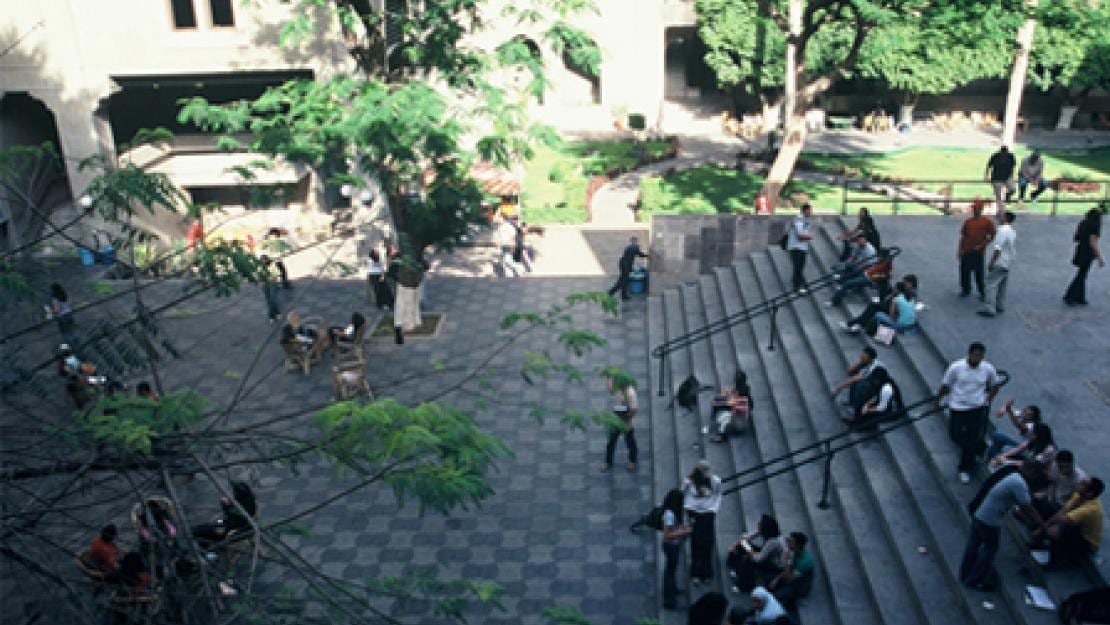 AUC Greek Campus courtyard