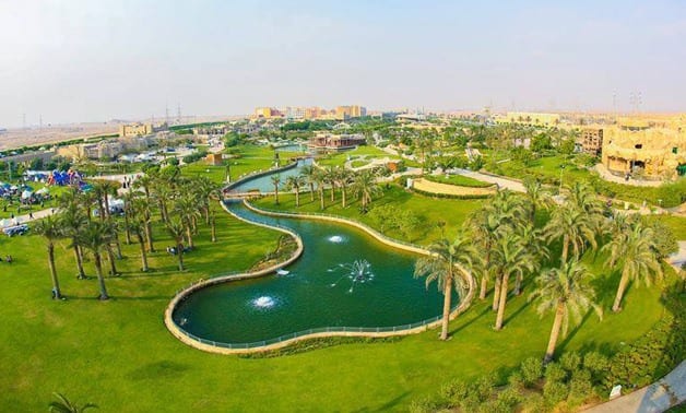 Family Park aerial lake view