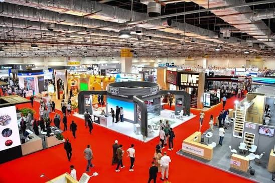 NCIEC exhibition floor, full house